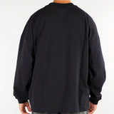 T-shirt Nero long sleeves con stampa TS3937 99 I'M BRIAN 