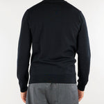 Maglia Nero in misto lana rasata con logo iconico AH3225 031 LACOSTE 