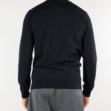 Maglia Nero in misto lana rasata con logo iconico AH3225 031 LACOSTE 
