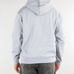 Felpa Grigio con cappuccio in tessuto felpato e logo iconico SH8863 CCA LACOSTE 