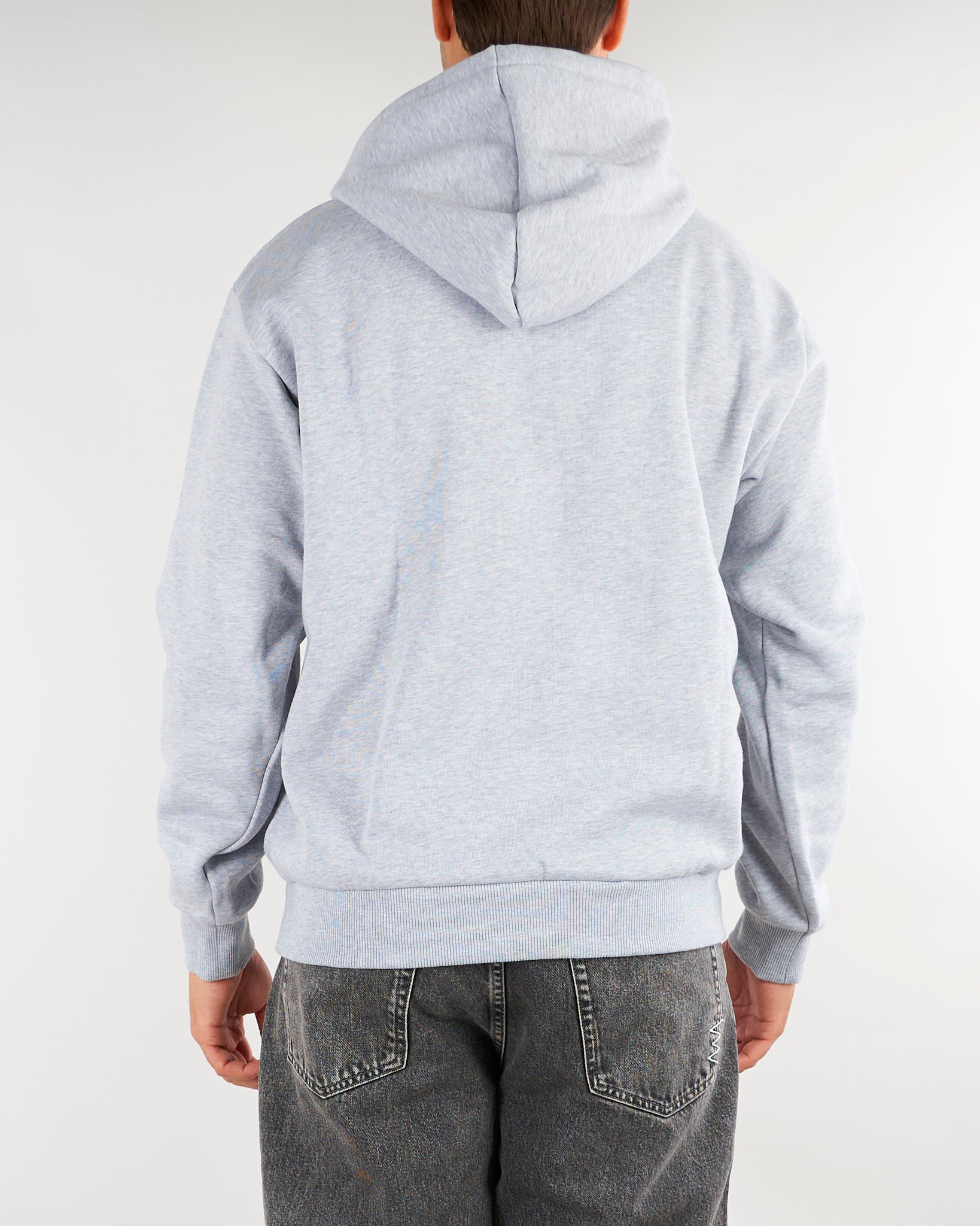 Felpa Grigio con cappuccio in tessuto felpato e logo iconico SH8863 CCA LACOSTE 