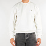 Felpa Bianco girocollo con iconico logo SH8868 70V LACOSTE 