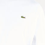 T-shirt Bianco in cotone con logo TH7318 001 LACOSTE 