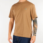 T-shirt Cammello in cotone con logo TH7318 SIX LACOSTE 