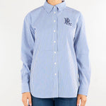 Camicia Blu-Bianco in cotone stretch Relaxed-Fit 200932539 001 LAUREN RALPH LAUREN 