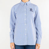 Camicia Blu-Bianco in cotone stretch Relaxed-Fit 200932539 001 LAUREN RALPH LAUREN 
