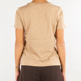 T-shirt Cammello in jersey mélange con logo ricamato 200B27405 001 LAUREN RALPH LAUREN 