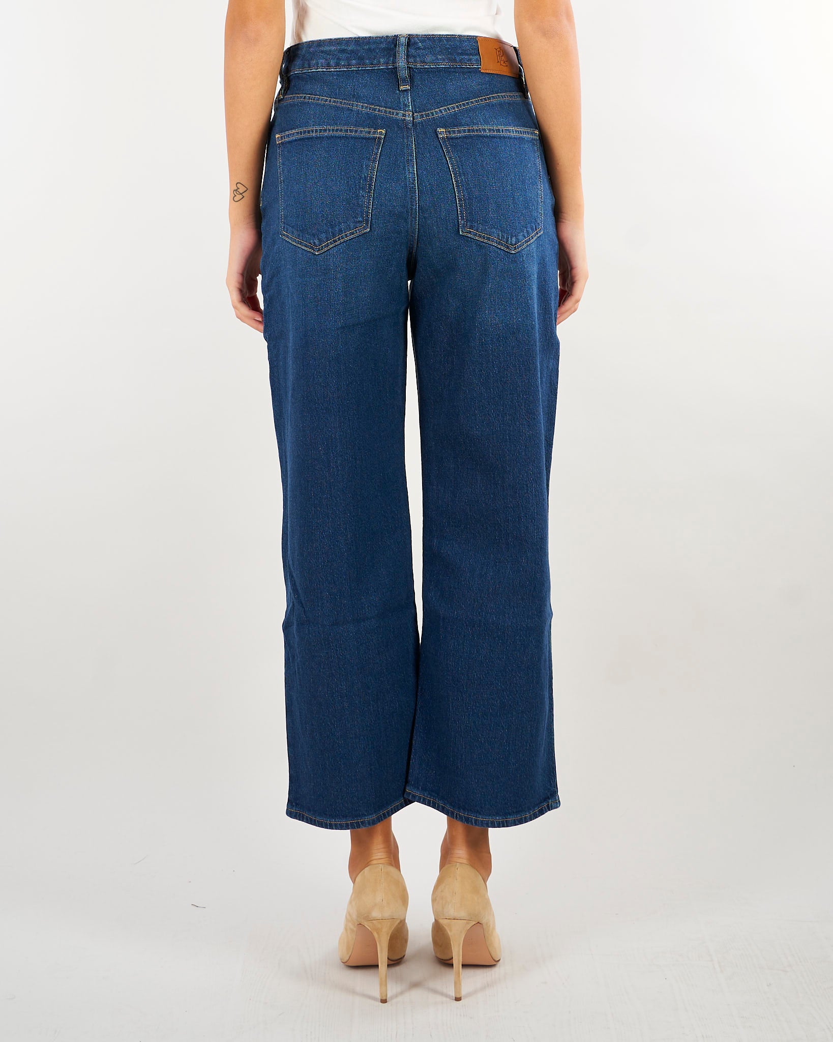 Jeans Denim a vita alta e gamba dritta 200B27712 001 LAUREN RALPH LAUREN 