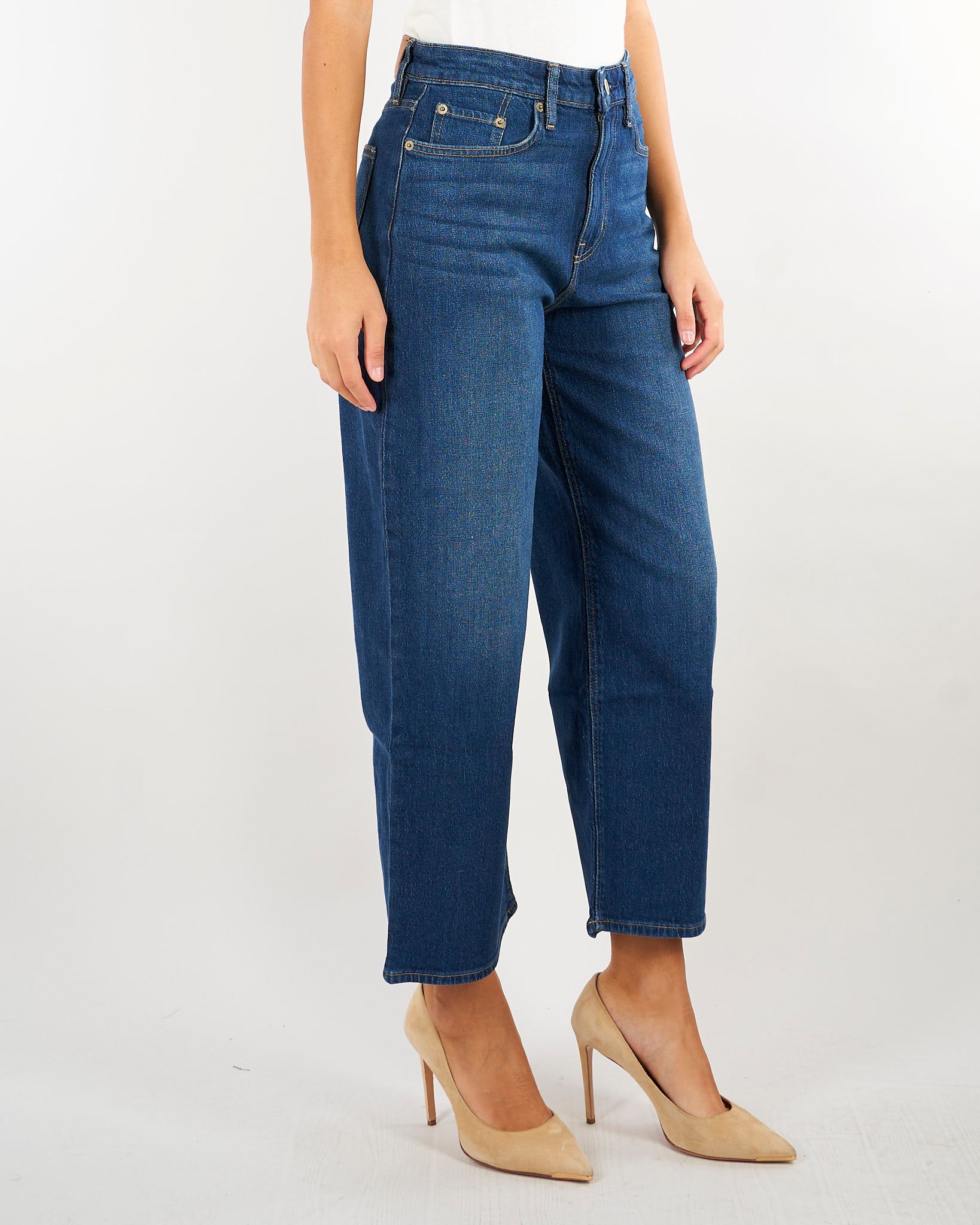 Jeans Denim a vita alta e gamba dritta 200B27712 001 LAUREN RALPH LAUREN 