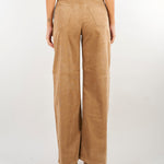 Pantaloni Camel dritti a vita alta in velluto a coste 200B34256 004 LAUREN RALPH LAUREN 