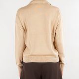 Maglia Beige polo in cotone e modal 200P14056 500 LAUREN RALPH LAUREN 