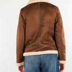 Giubbotto Camel in camoscio ecologico 297P04122 003 LAUREN RALPH LAUREN 