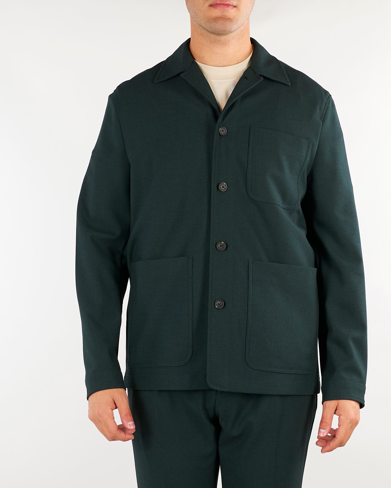 Overshirt Verde con tasche a toppa 4132Z2440C263749 39 MANUEL RITZ 