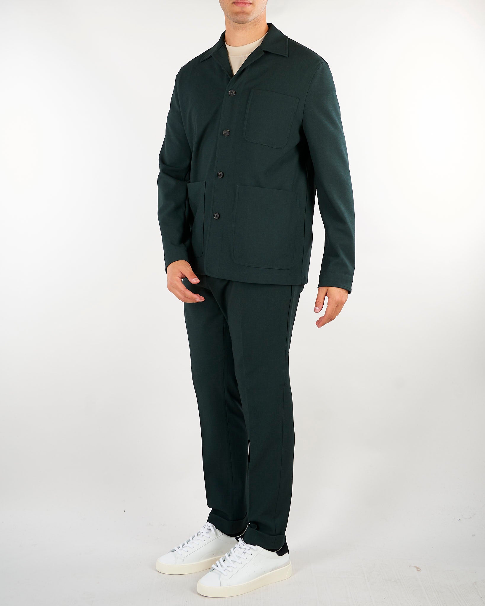 Overshirt Verde con tasche a toppa 4132Z2440C263749 39 MANUEL RITZ 