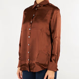 Camicia Tabacco in raso di misto seta MLLALFIO 3 MARELLA 