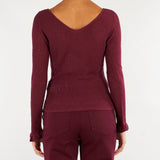 Maglia Bordeaux in filato bouclé MLLCANTONE 5 MARELLA 