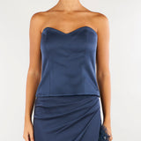 Bustier Blu in satin MLLCERBERO 3 MARELLA 