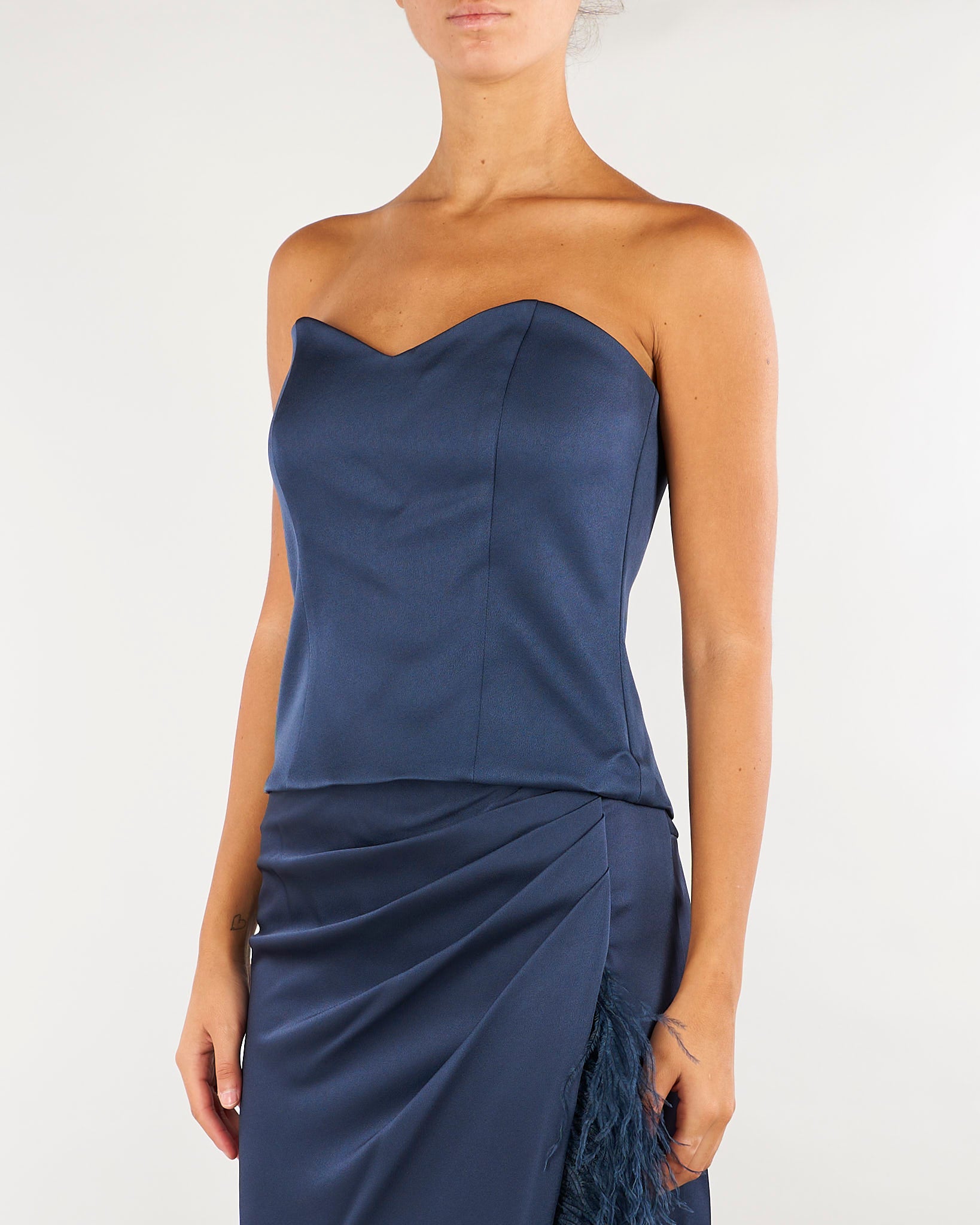 Bustier Blu in satin MLLCERBERO 3 MARELLA 