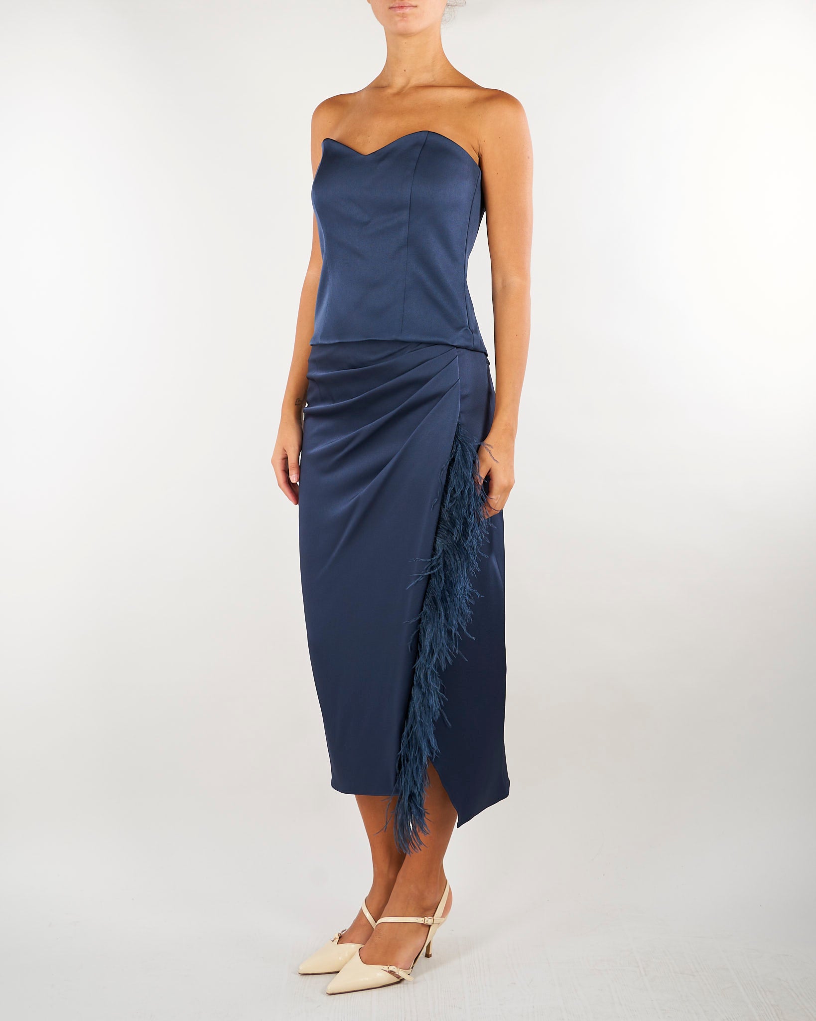 Bustier Blu in satin MLLCERBERO 3 MARELLA 