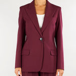 Blazer Bordeaux in lana stretch MLLCERVO 3 MARELLA 
