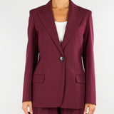 Blazer Bordeaux in lana stretch MLLCERVO 3 MARELLA 