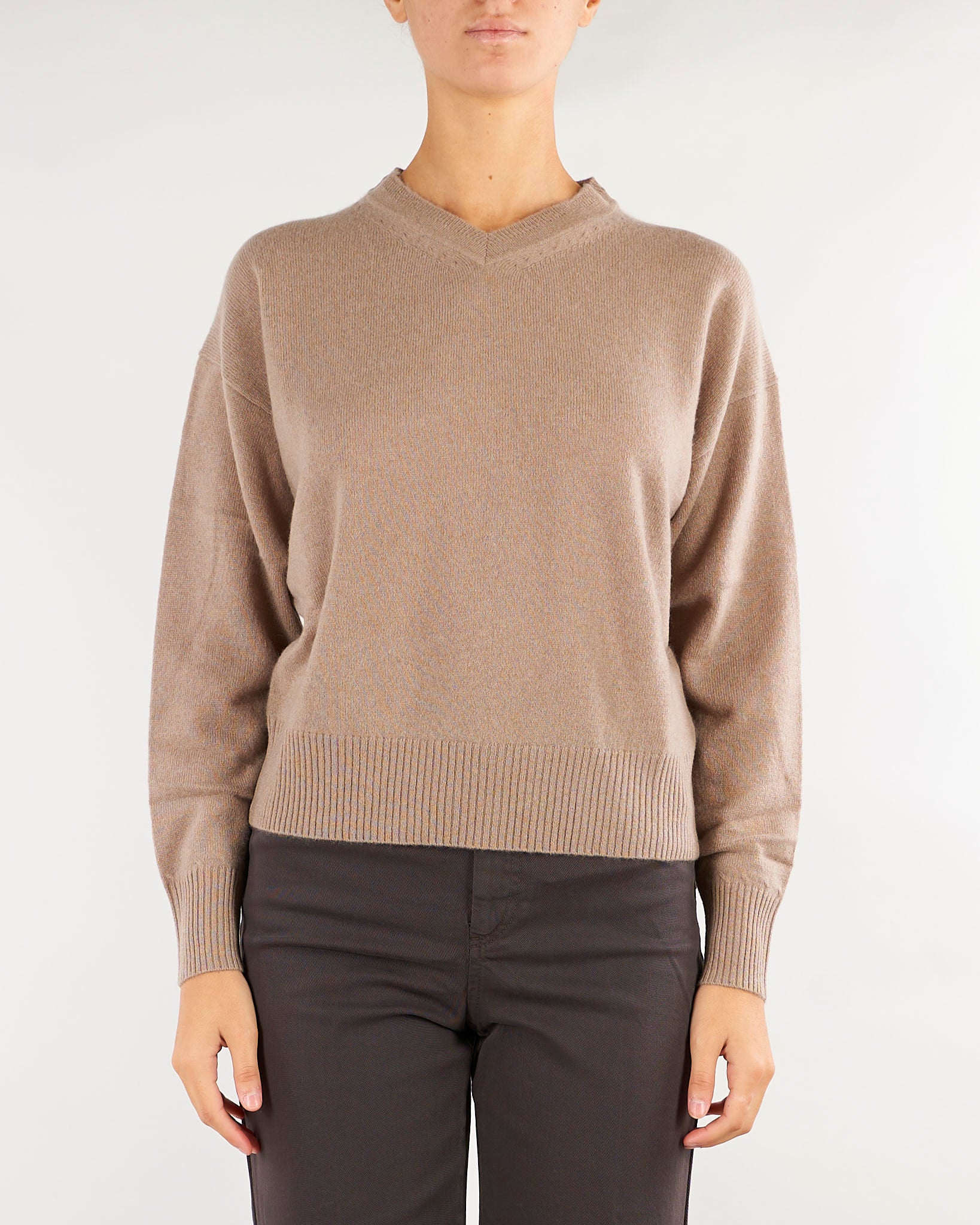 Maglia Tortora in puro cashmere MLLCINTA 12 MARELLA 