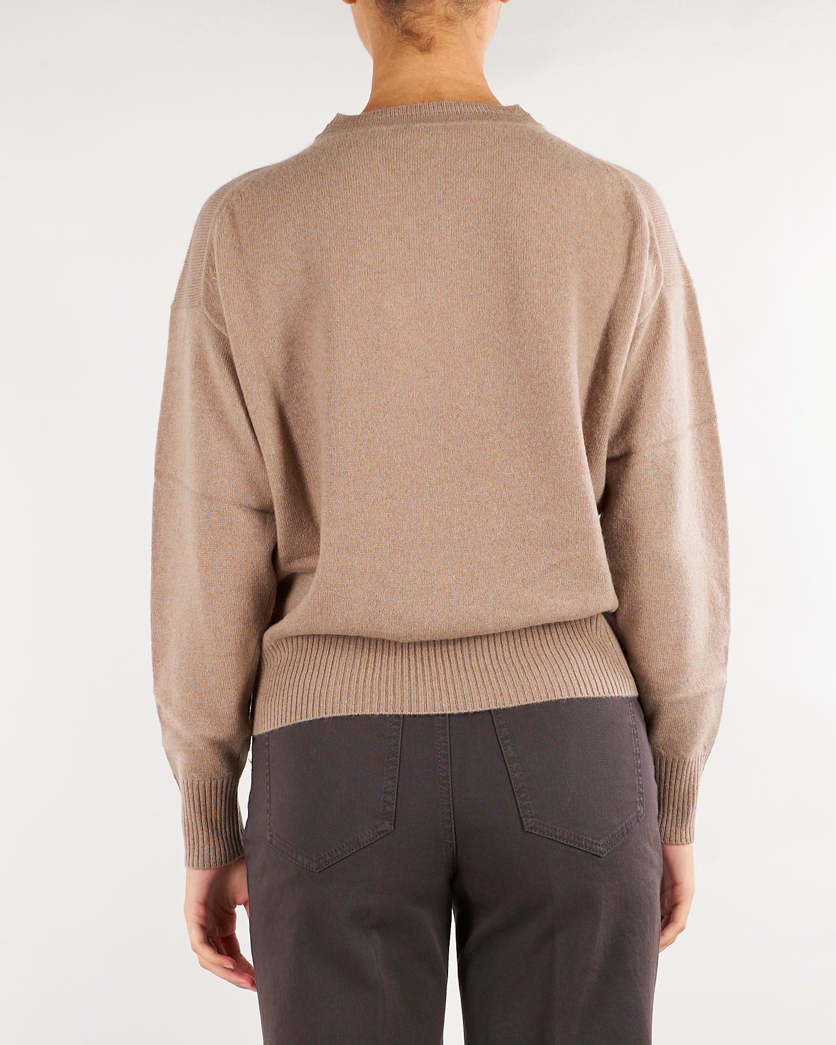 Maglia Tortora in puro cashmere MLLCINTA 12 MARELLA 