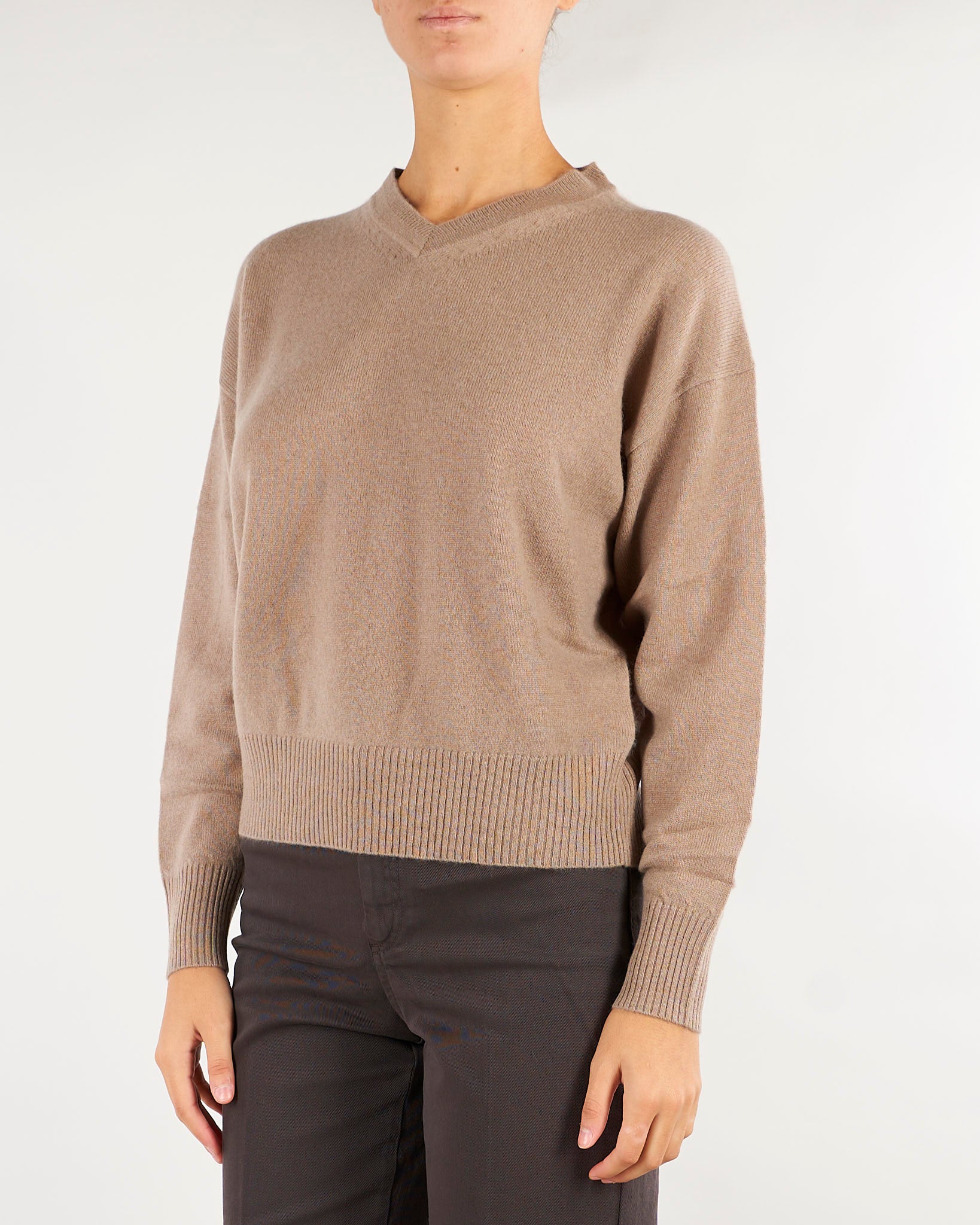 Maglia Tortora in puro cashmere MLLCINTA 12 MARELLA 
