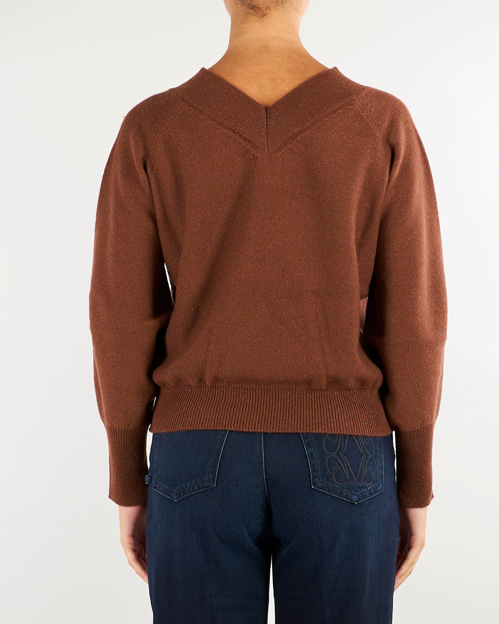 Maglia Tabacco in misto cashmere e lurex MLLDOPPIA 3 MARELLA 