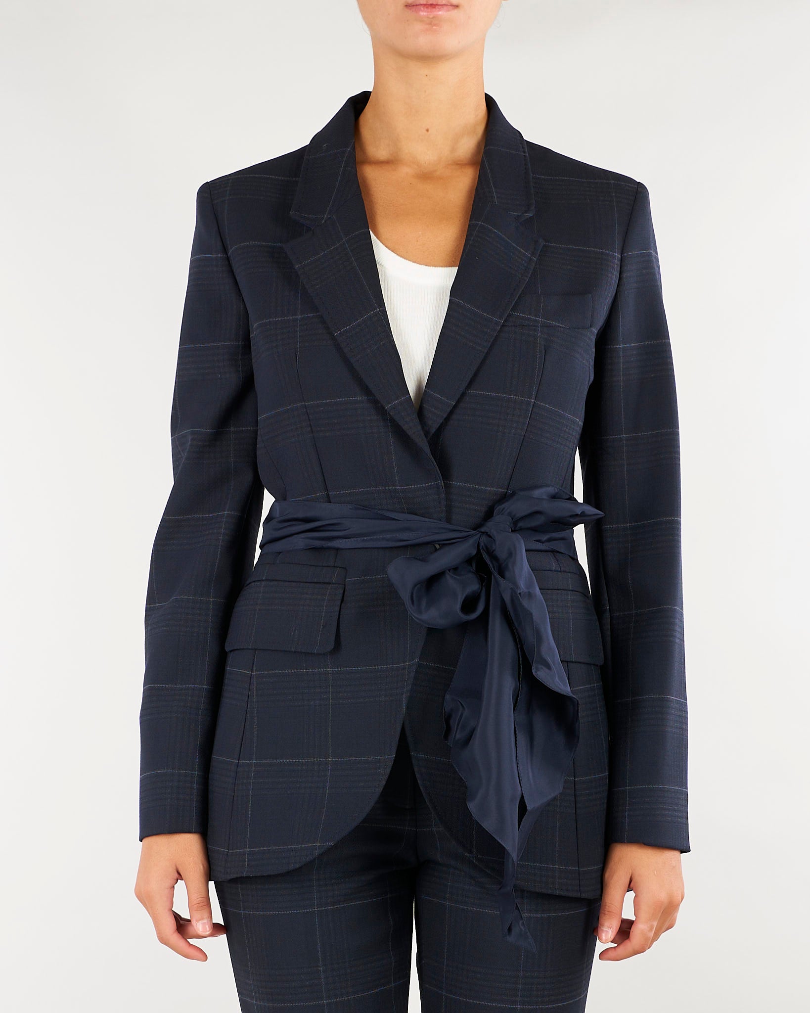 Blazer blu monopetto con fusciacca MLLDRITTO 1 MARELLA 