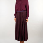 Camicia Bordeaux con taschini in misto seta MLLFESTOSO1 4 MARELLA 