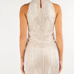 Top Nude smanicato in rete con strass MLLGABARRA 1 MARELLA 