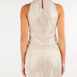 Top Nude smanicato in rete con strass MLLGABARRA 1 MARELLA 