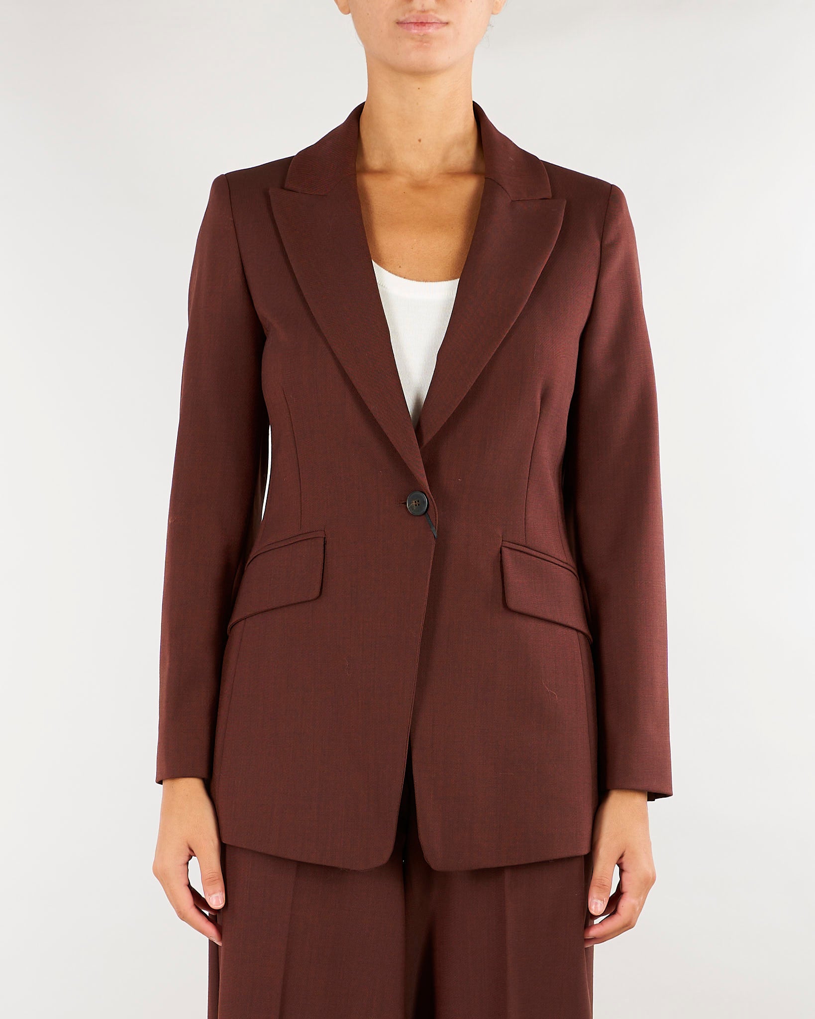 Giacca Tabacco monopetto in twill stretch MLLGAMBERO 4 MARELLA 