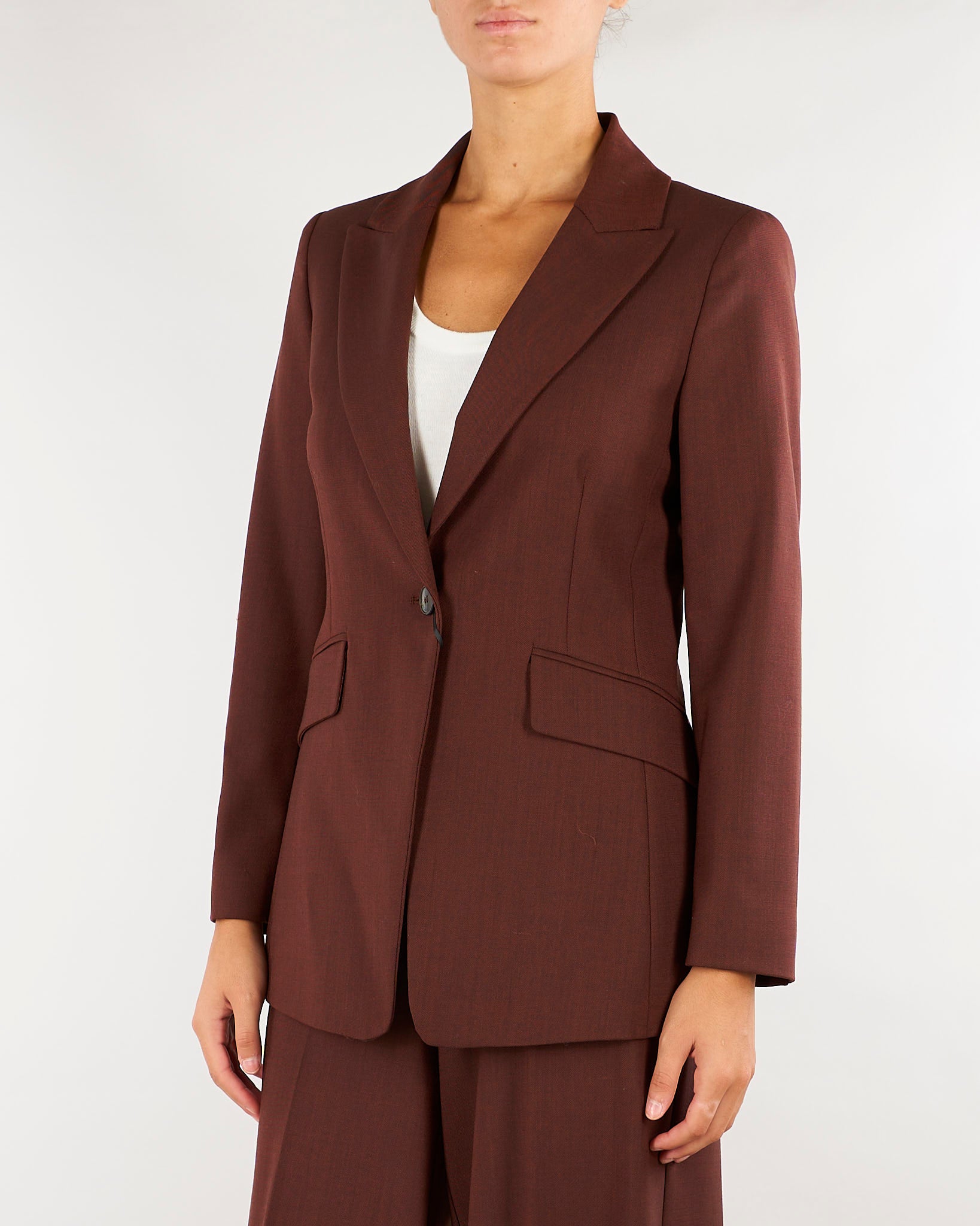Giacca Tabacco monopetto in twill stretch MLLGAMBERO 4 MARELLA 