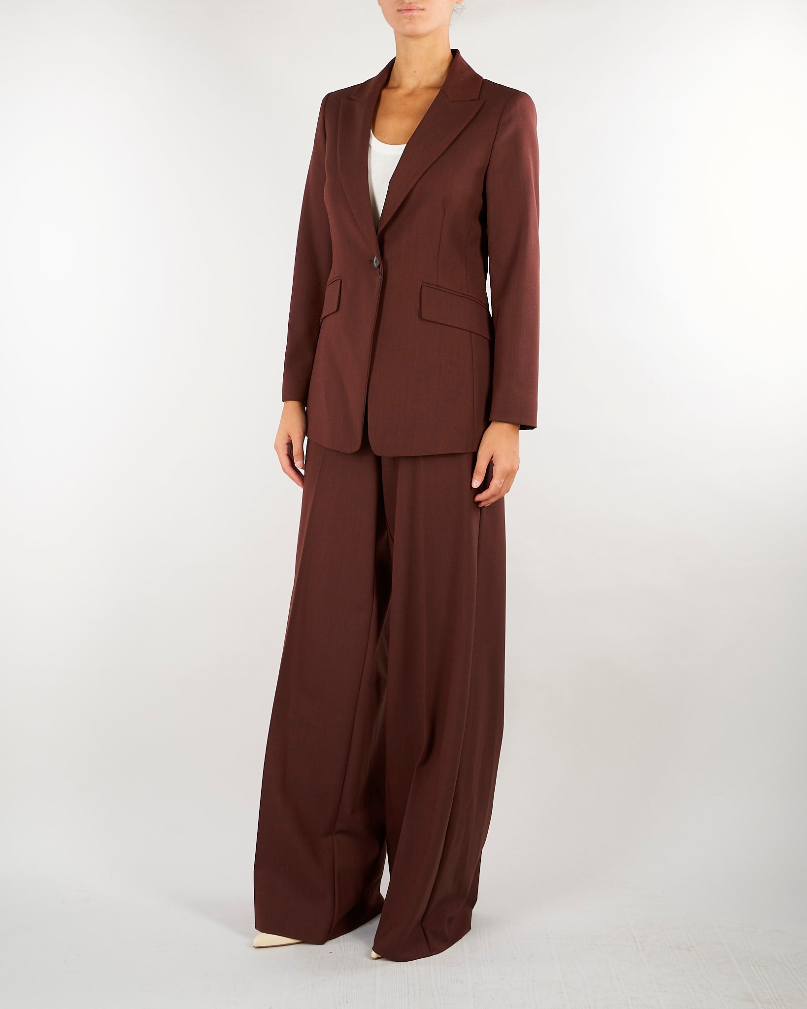 Giacca Tabacco monopetto in twill stretch MLLGAMBERO 4 MARELLA 