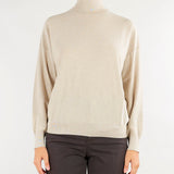 Maglia Beige a lupetto con micro paillettes MLLGESTO 1 MARELLA 