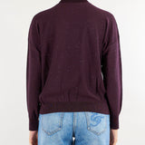 Maglia Bordeaux a lupetto con micro paillettes MLLGESTO 2 MARELLA 