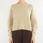 Maglia Beige girocollo in alpaca suri MLLGIUNCO 3 MARELLA 