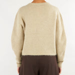 Maglia Beige girocollo in alpaca suri MLLGIUNCO 3 MARELLA 