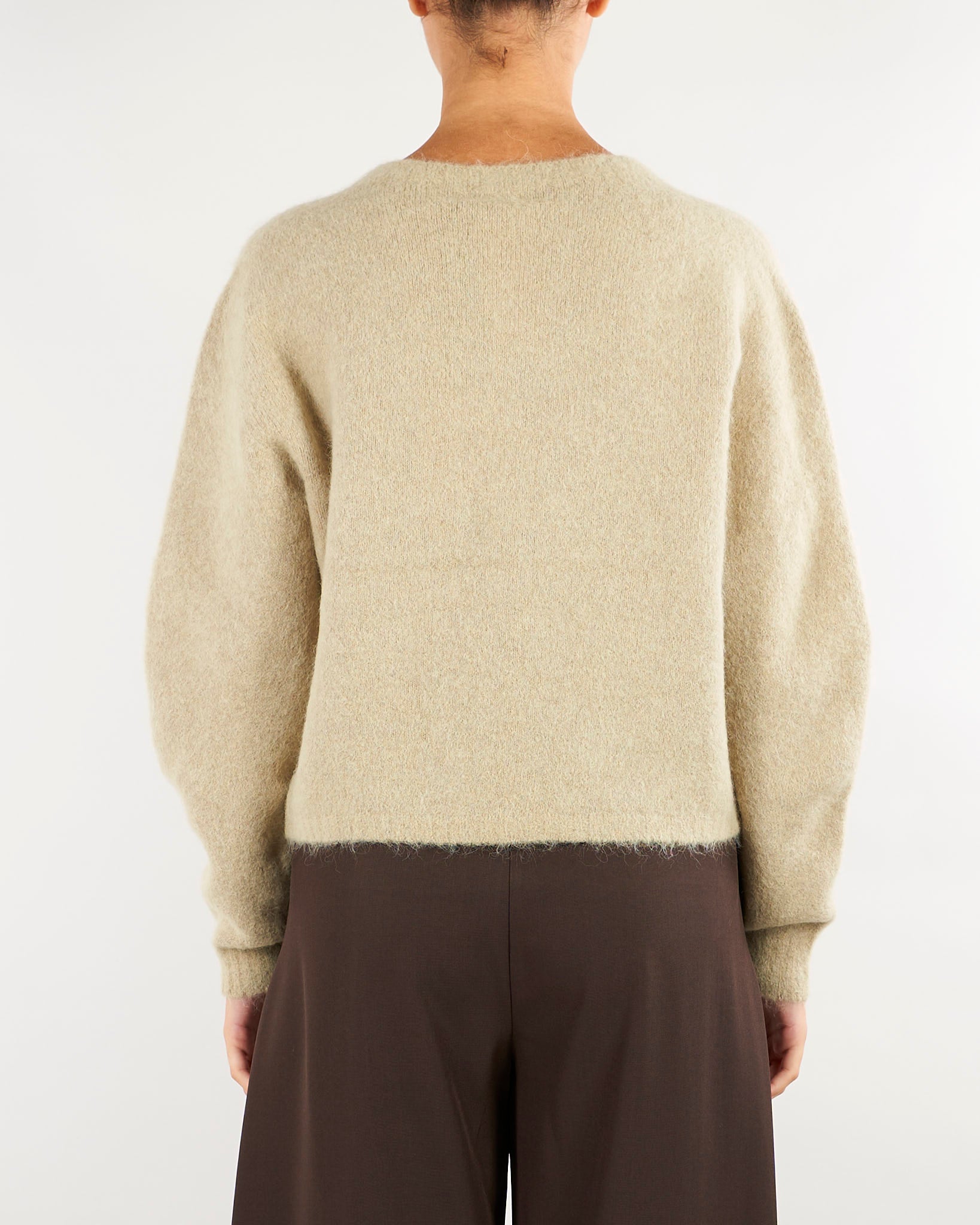 Maglia Beige girocollo in alpaca suri MLLGIUNCO 3 MARELLA 