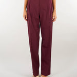 Pantalone carrot Bordeaux in lana stretch MLLODINO 3 MARELLA 