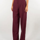 Pantalone carrot Bordeaux in lana stretch MLLODINO 3 MARELLA 
