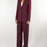 Pantalone carrot Bordeaux in lana stretch MLLODINO 3 MARELLA 