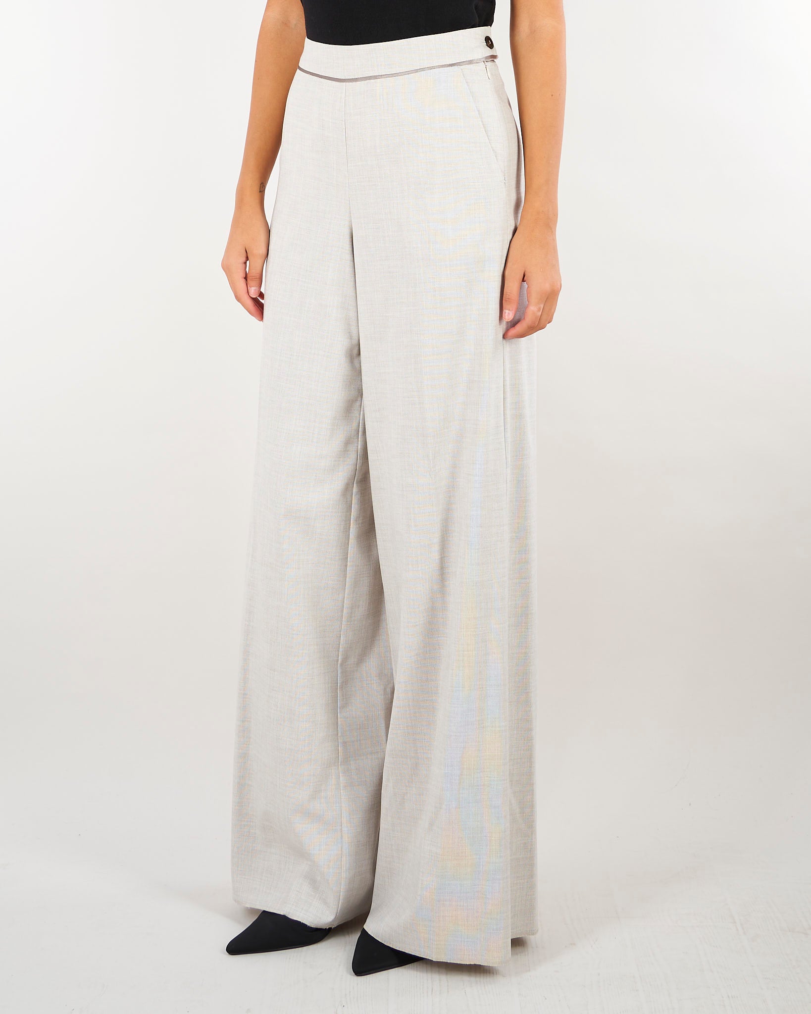 Pantalone Grigio wide leg MLLPAUSA 1 MARELLA 