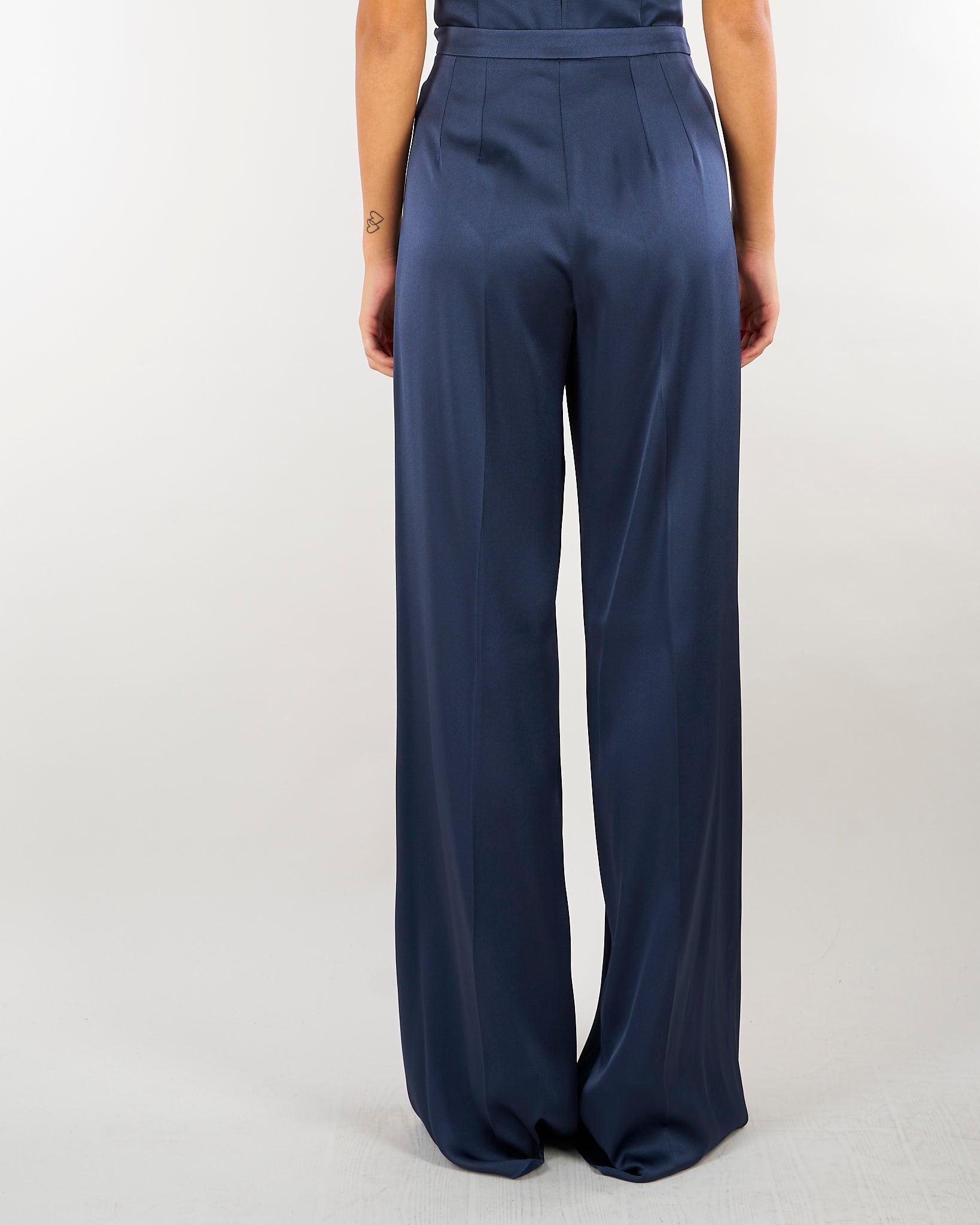 Pantalone Blu in satin MLLPESI 3 MARELLA 