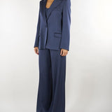 Pantalone Blu in satin MLLPESI 3 MARELLA 
