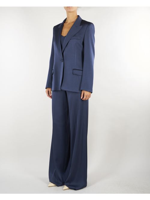 Pantalone Blu in satin MLLPESI 3 MARELLA 