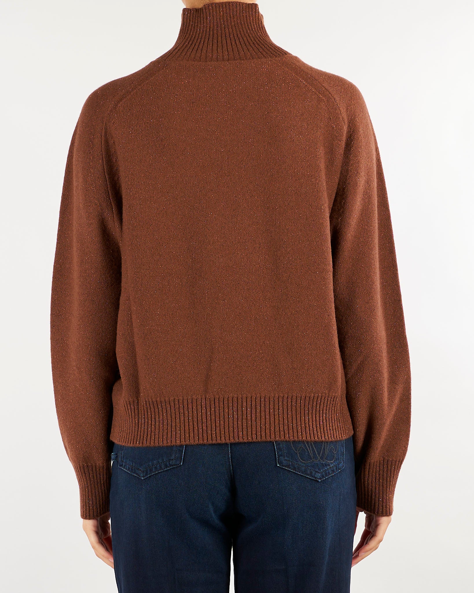 Maglia Tabacco in lana cashmere e lurex MLLTORRE 3 MARELLA 