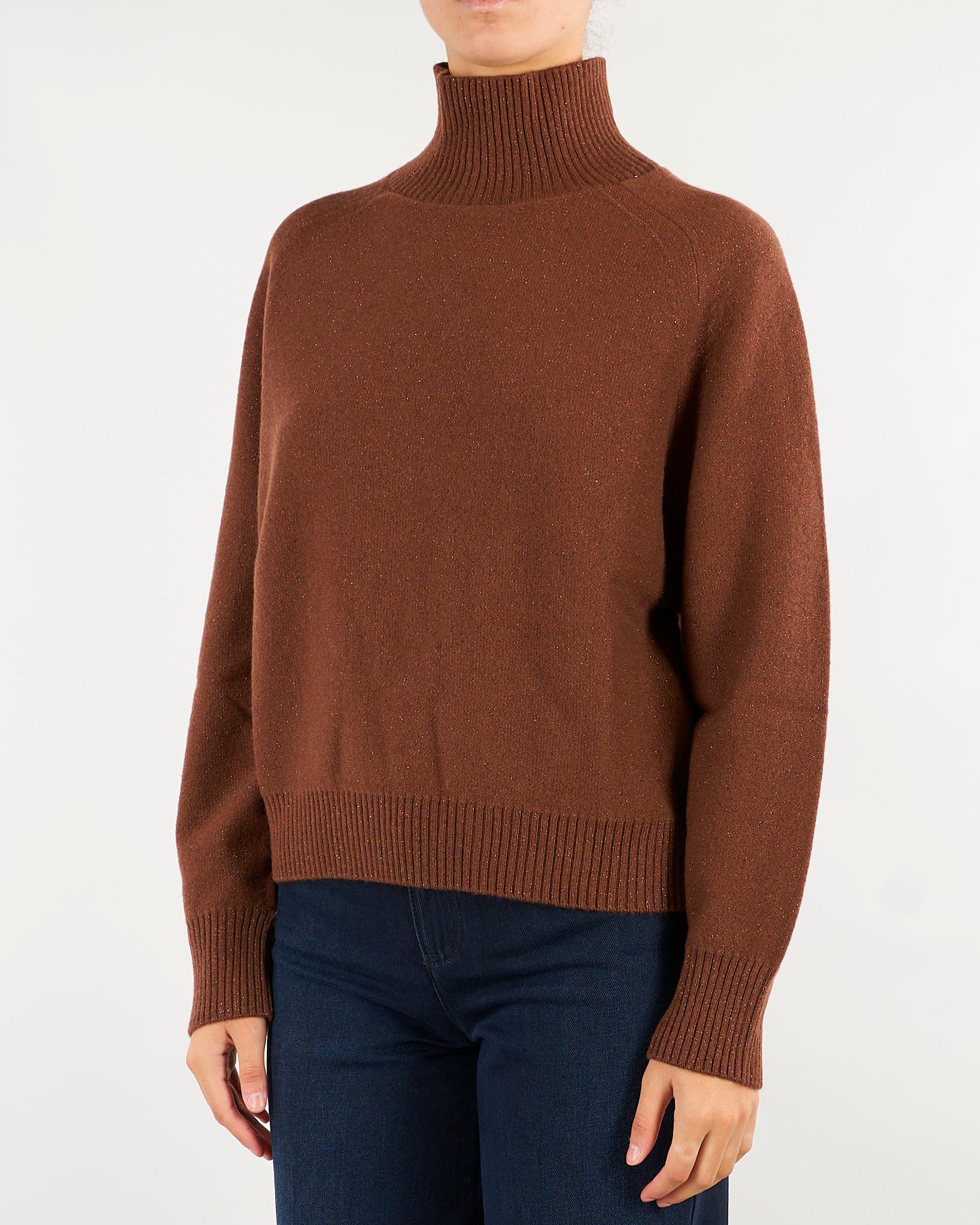 Maglia Tabacco in lana cashmere e lurex MLLTORRE 3 MARELLA 